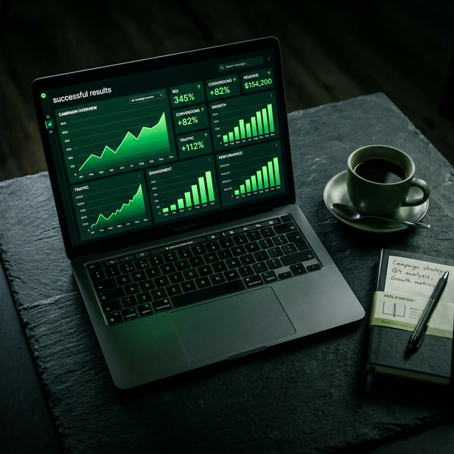 Spotify analytics showing growth from paid campaigns