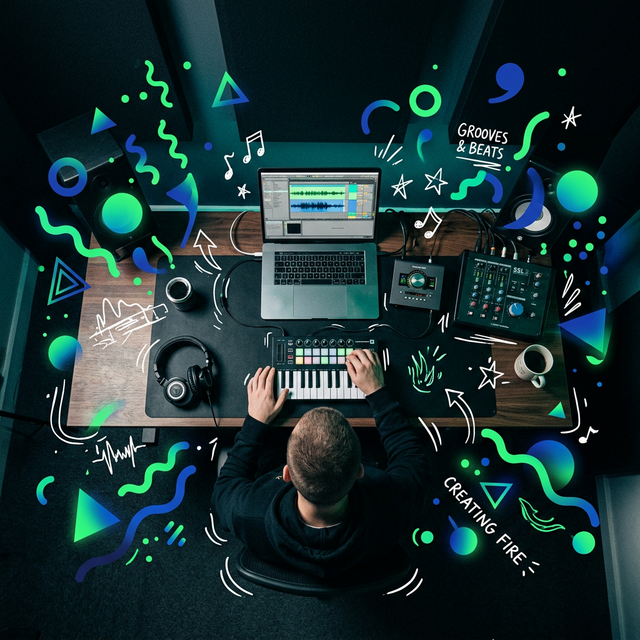Producer creating campaign content